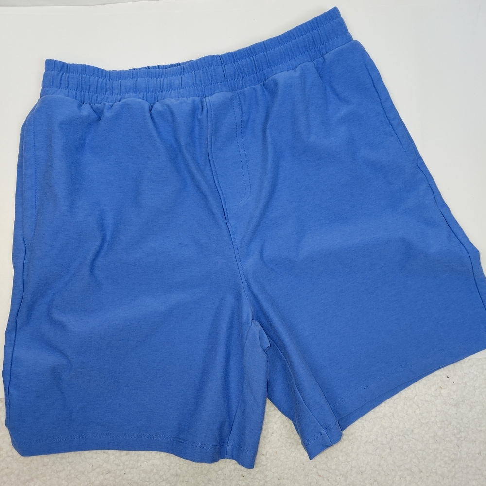 Beyond Yoga Take It Easy Shorts Men's Size Medium Sky Blue Heather‎